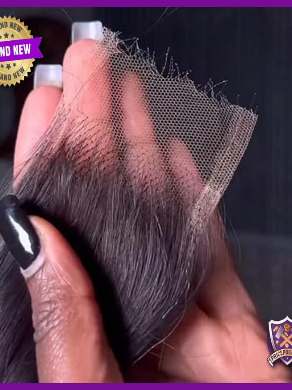 20 Inch Straight Human Hair HD Lace Closure Pre-Plucked Single Knots